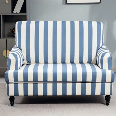 The Range Striped Loveseat Chair - Blue