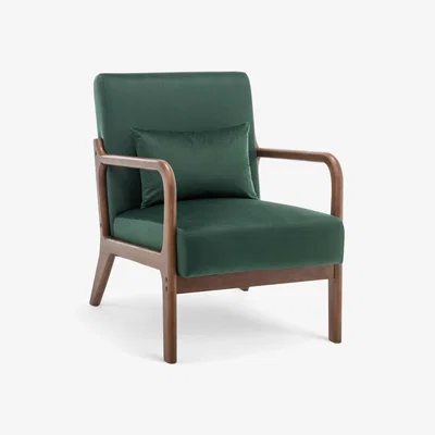 The Range Velvet Bottle Green Hertford Accent Chair - Bottle Green