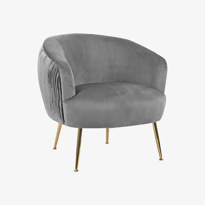 The Range Velvet Club Chair - Grey