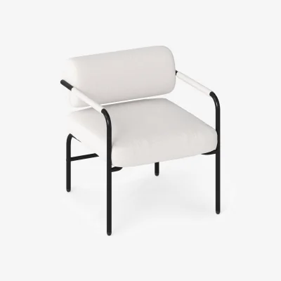 The Range Modern Leisure Chair - White