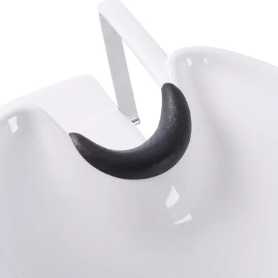 The Range Barberpub Faux Leather Reclining Chair - White / 32.5kg