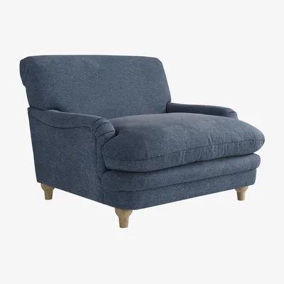 The Range Plumpton Accent Chair - Denim