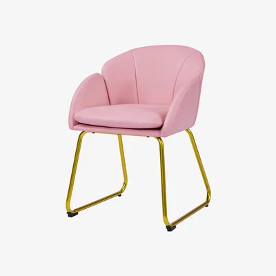 The Range Flower Shape Armchair Accent Chair - Simple Pink