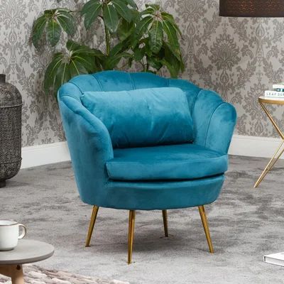 The Range Benicia Petal Chair - Teal