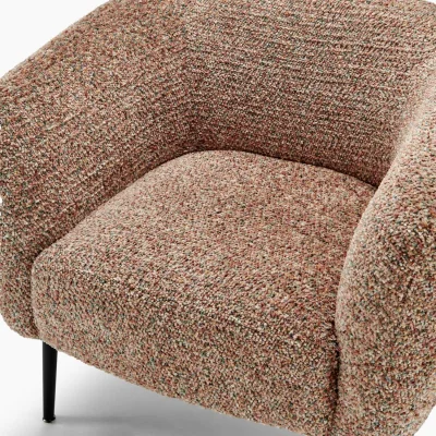 The Range Veda Fabric Accent Tub Chair - Orange