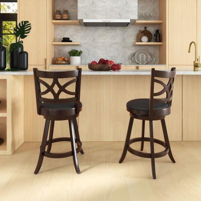 The Range Set of 2 Counter Height Pub Chair - Brown