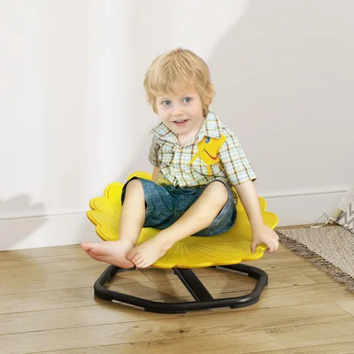 The Range AIYAPLAY Flower-Shaped Sensory Spinning Chair - Yellow