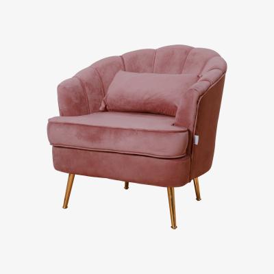 The Range Modern Pastel Velvet Single Tub Chair - Smokey Pink