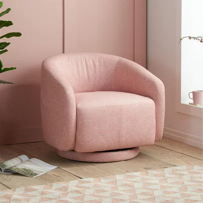 The Range Disney Mickey Doodle Accent Swivel Chair - Pink