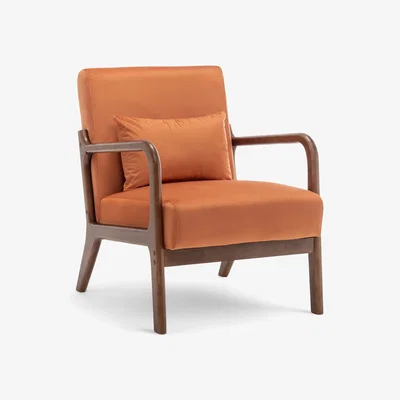The Range Velvet Orange Hertford Accent Chair - Orange