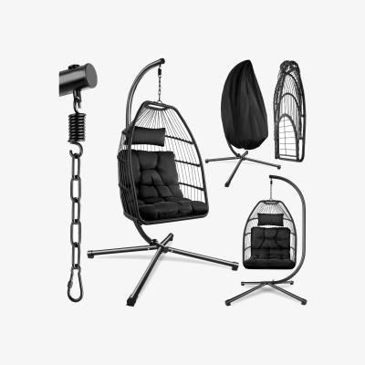 The Range Egg Chair Ariane With Frame And Cushions - Black