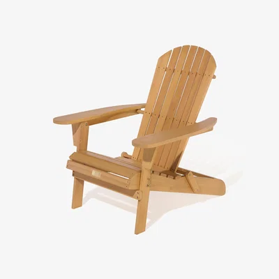 The Range Rowlinson Sandown Wooden Folding Adirondack Chair - Brown