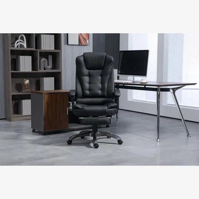 The Range Heated Massage Chair - Black