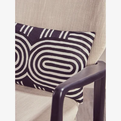 The Range Stockholm Beige Chair With Black Wooden Frame - Brown