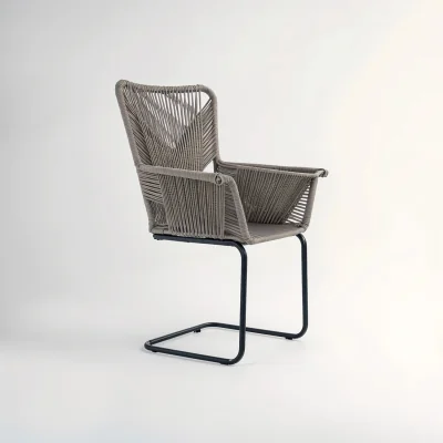 The Range Manado Rattan Effect Chair - Grey