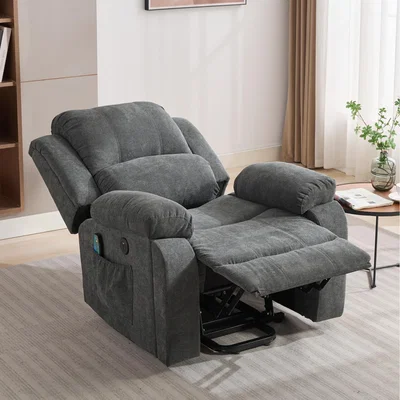 The Range Power Massage Lift Recliner Chair with Heat Vibration  - Grey