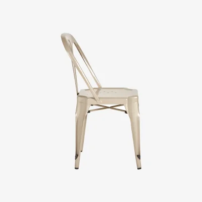 The Range Grange Champagne Finish Metal Chair - Gold