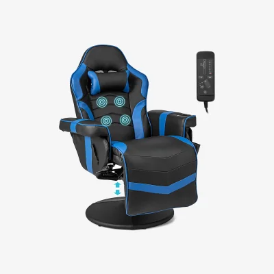 The Range Massage Video Gaming Recliner Chair - Blue