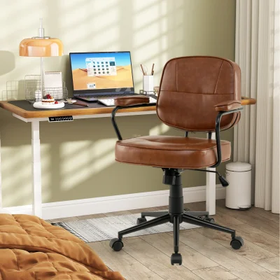 The Range Mid Century Upholstered Chair - Brown