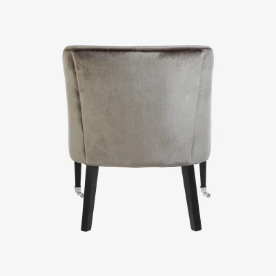The Range Darwin Grey Velvet Chair - Grey