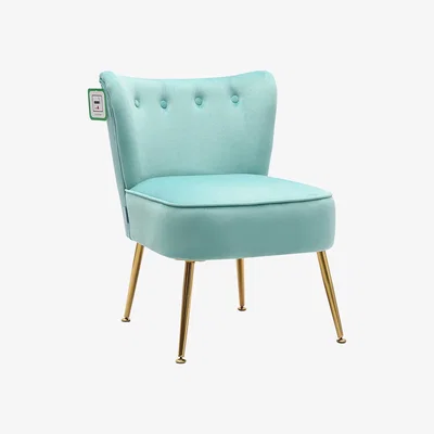 The Range Classic Armless Accent Chair - Cyan
