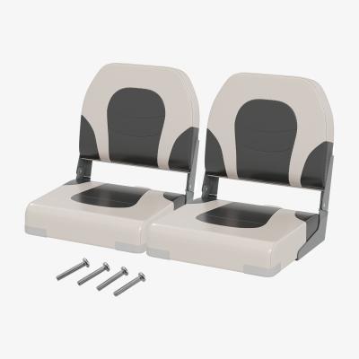 The Range 2 Pack Boat Seat Folding Captain Boat Chair - Grey