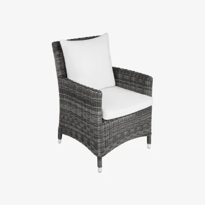 The Range Sanremo Rattan Chair - Grey/White
