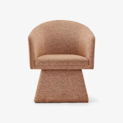 The Range Vera Fabric Accent Chair - Terracotta