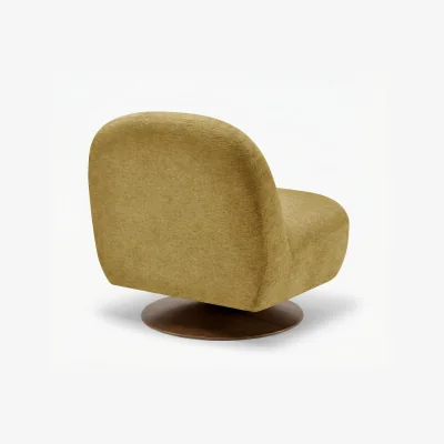 The Range Tilda Fabric Accent Chair - Yellow
