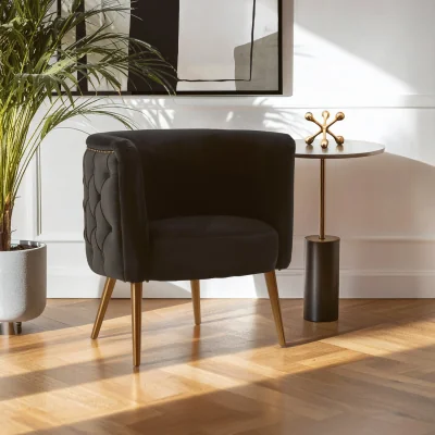 The Range Manhattan Black Tub Chair - Black