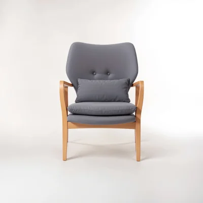 The Range Stockholm Grey Chair With Birchwood Frame - Grey