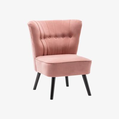 The Range Cocktail Velour Chair  - Grey-Pink