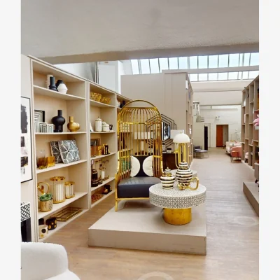 The Range Eliza Gold Finish Dome Cage Chair - Gold