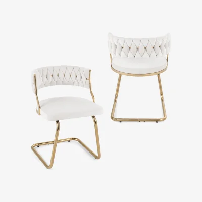 The Range Set of 2 Woven Kitchen Chairs