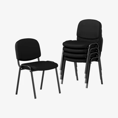The Range Pack of 5 Stackable Waiting Chairs