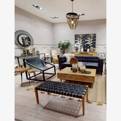 The Range Kendari Black Cubic Frame Chair - Black