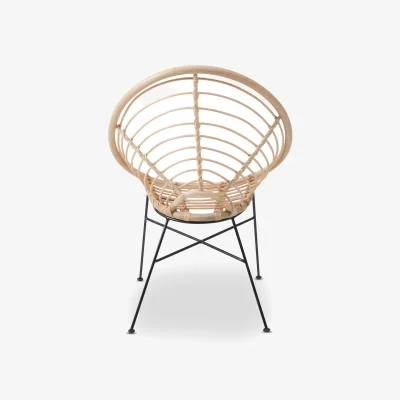 The Range Java Natural Rattan Round Chair - Brown