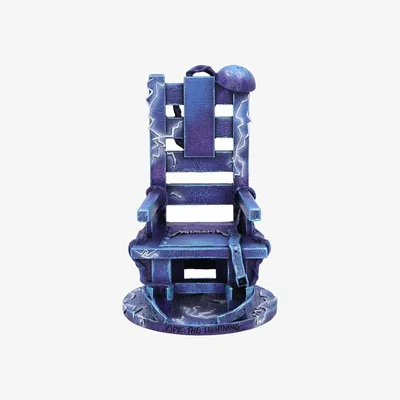 The Range Metallica Ride the Lightning Blue Chair Ornament - 15cm