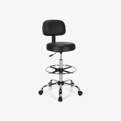 The Range Ergonomic Adjustable Drafting Chair - Black