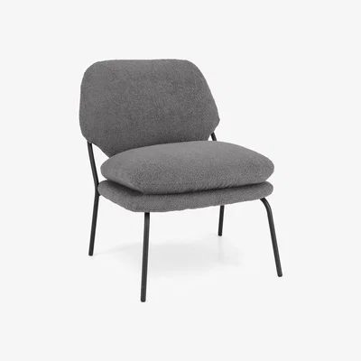 The Range Armless Accent Chair Leisure Chair - Grey