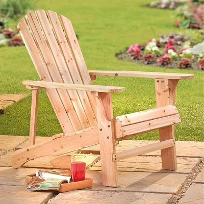 The Range Adirondack Chair Lounger - Brown / 1