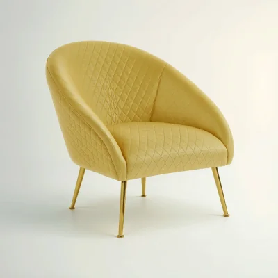 The Range Tania Gold Velvet Occasional Chair - Gold