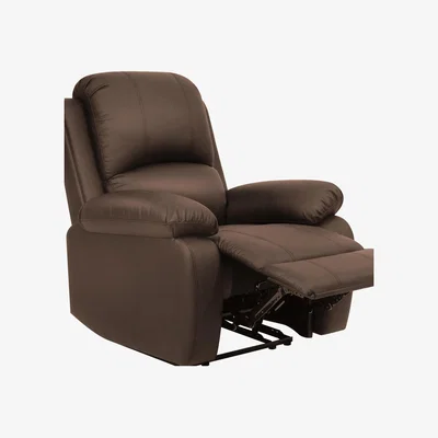The Range Bonded Leather Reclining Chair - Brown