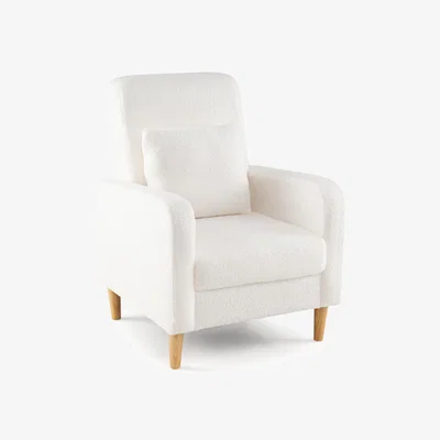 The Range Modern Upholstered Sofa Chair - White