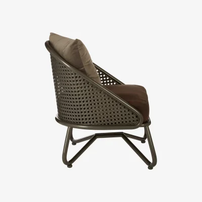 The Range New Foundry Chair With Curved Legs - Brown