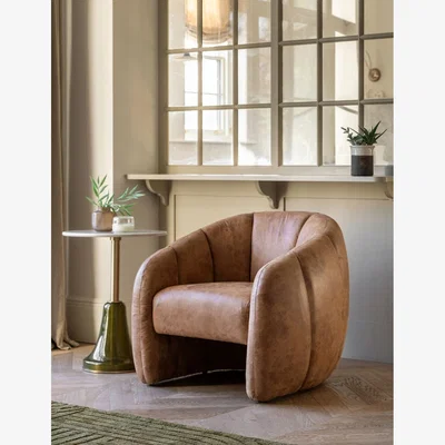 Rose & Grey Stella Leather Tub Chair