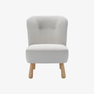 Sofa.com Alfie Mini Chair in Alabaster Brushed Linen Cotton - sofa.com