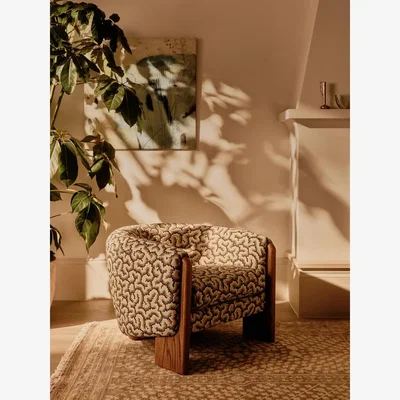 Soho Home Winnie Armchair, Lophelia Jacquard, Brown, UK