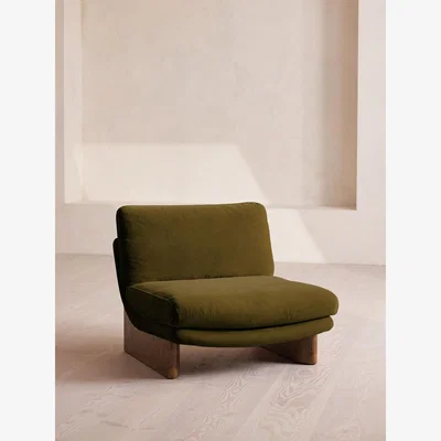 Soho Home Tellis Chair, Velvet, Olive