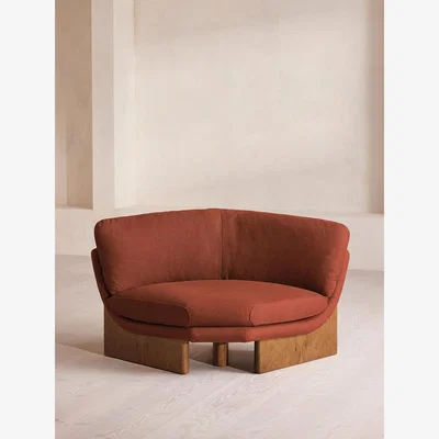 Soho Home Tellis Corner Chair, Linen, Sienna, UK